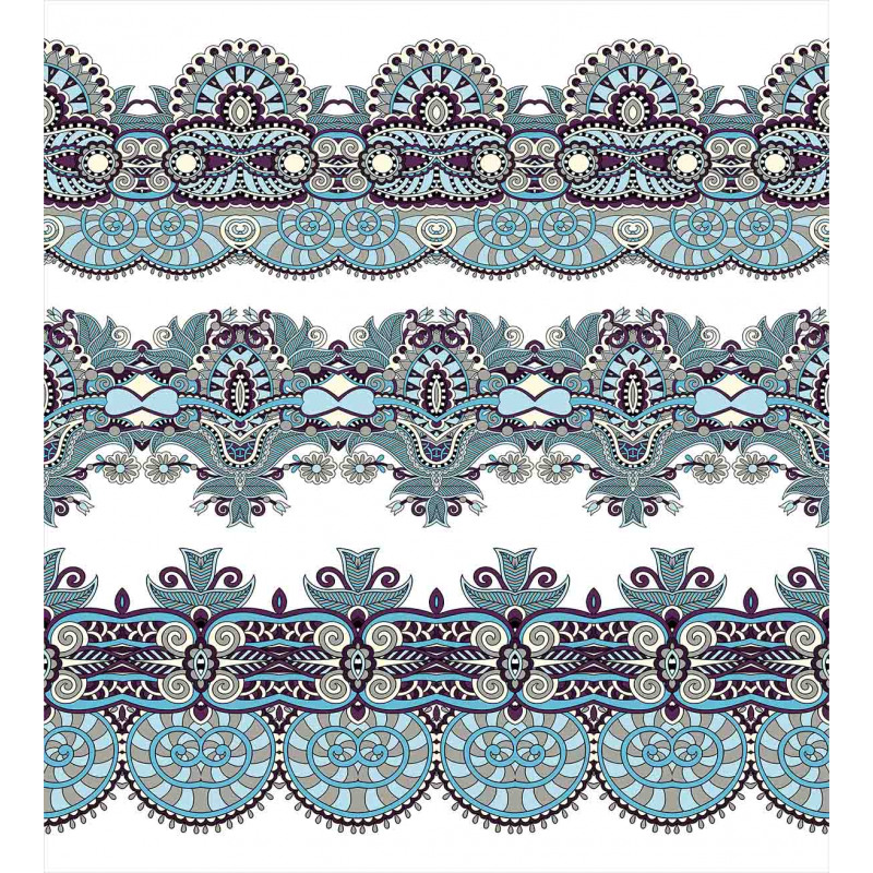 Triplet Design with Stripes Duvet Cover Set