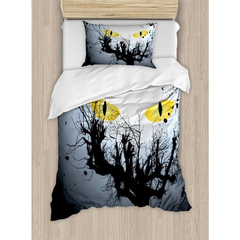 Scary Hunt Eyes Duvet Cover Set