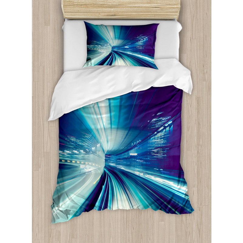 Tokyo at Night Duvet Cover Set