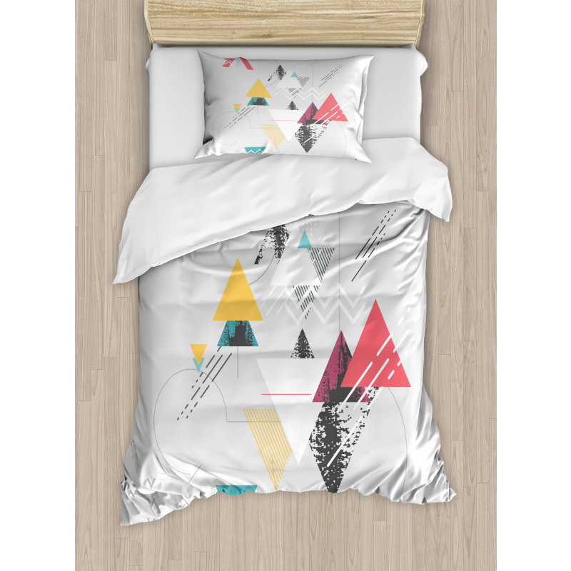 Triangle Geometric Duvet Cover Set