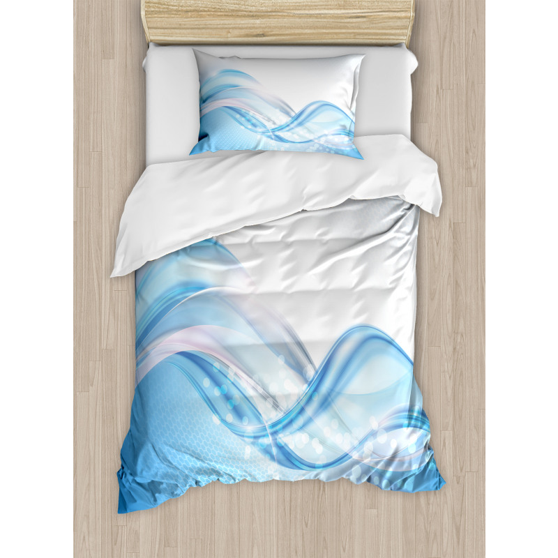 Modern Wavy Surfer Duvet Cover Set