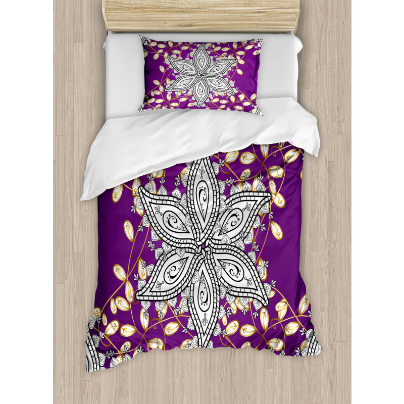 Vintage Floral Petals Duvet Cover Set