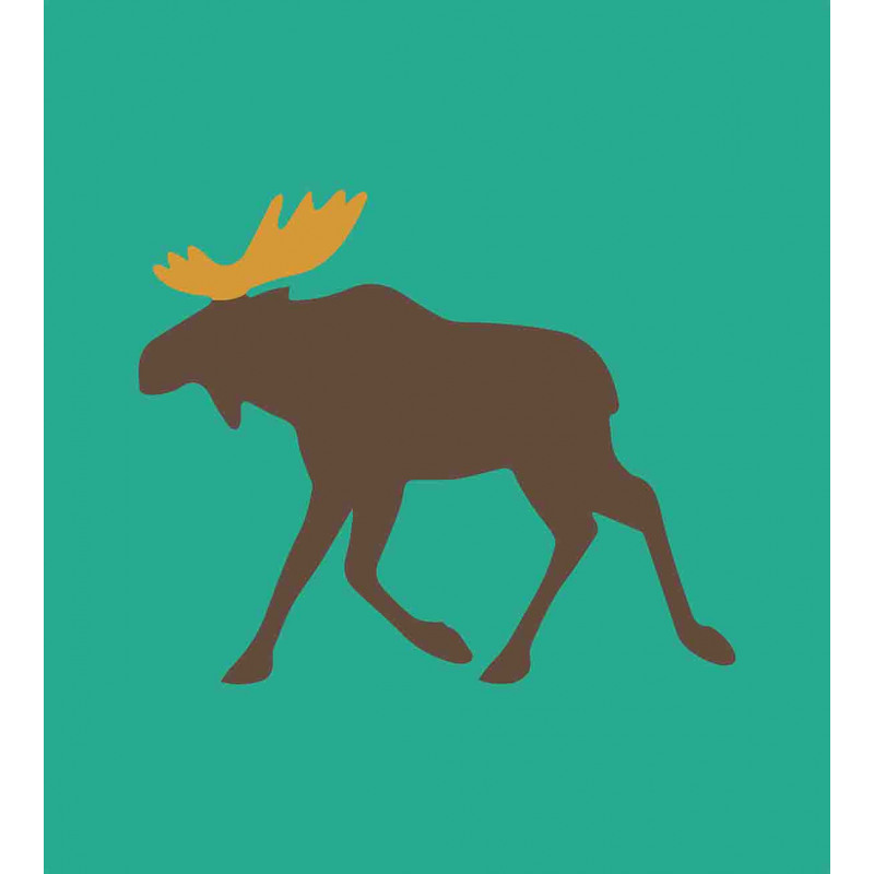 Deer Family and Antlers Duvet Cover Set
