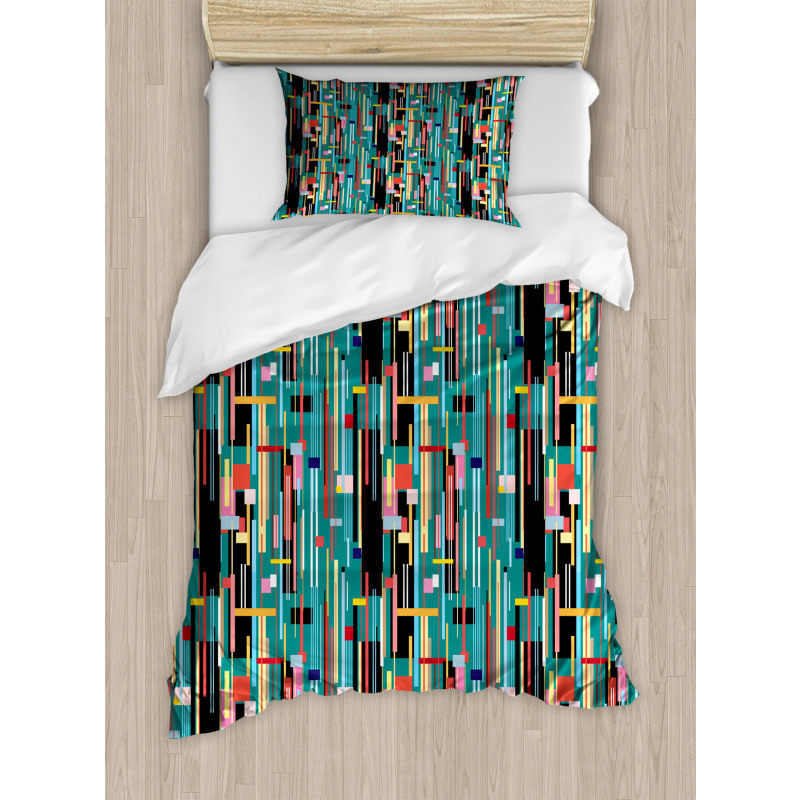 Quirky Modern Geometric Art Duvet Cover Set