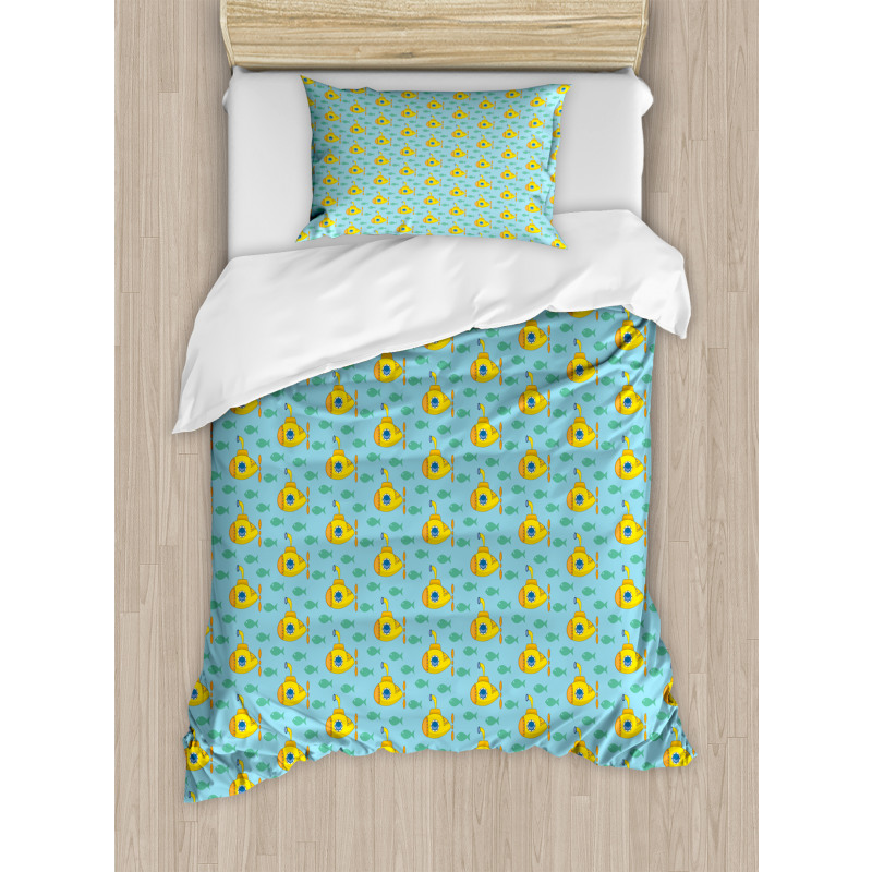 Aqua Art Fish Duvet Cover Set