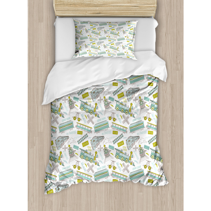 Childish Train Duvet Cover Set