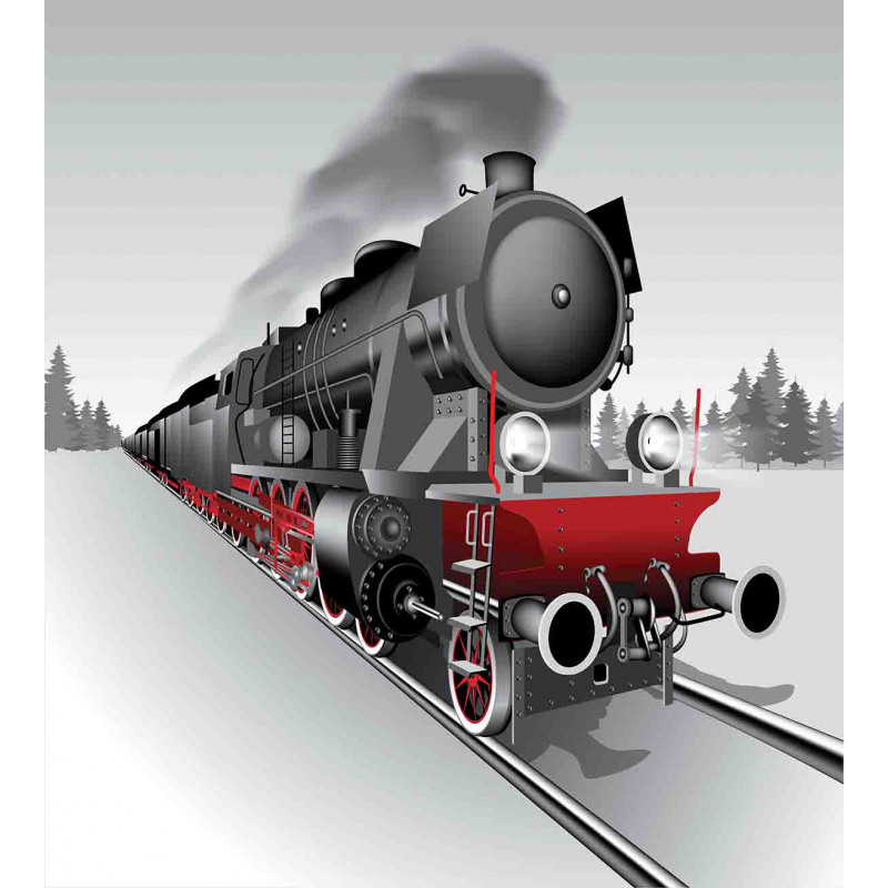 Railway Train Art Duvet Cover Set