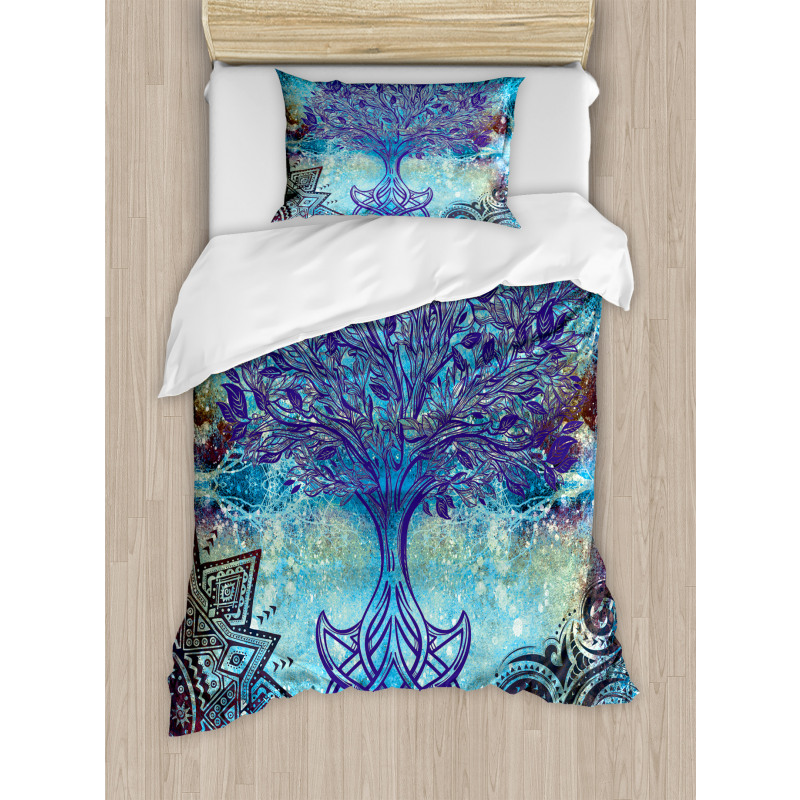 Mandala Trees Duvet Cover Set