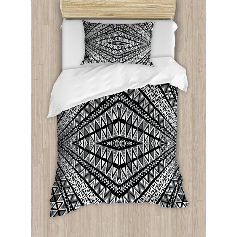 Triangle Diamon Form Duvet Cover Set