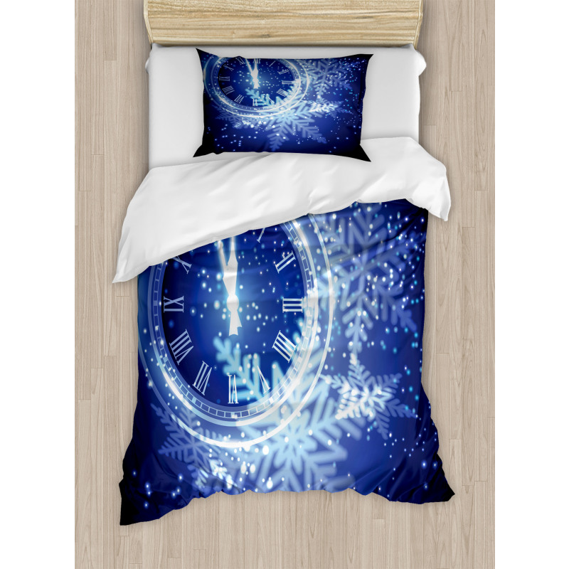 Snowflakes Pattern Duvet Cover Set