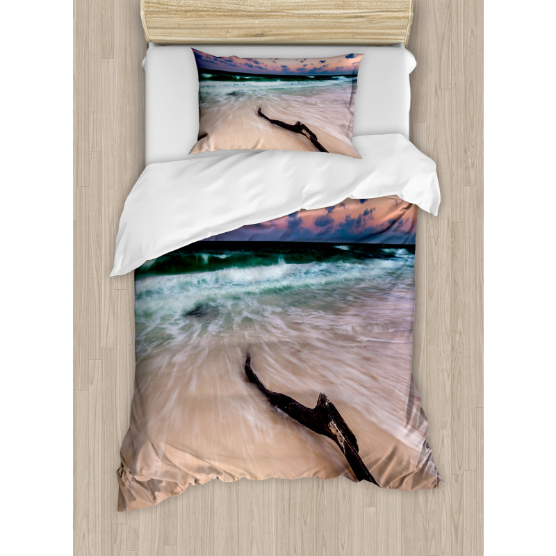 Driftwood on Beach Duvet Cover Set