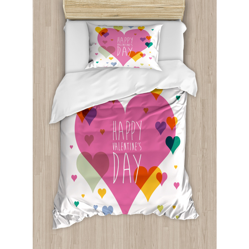 Words Love Romance Duvet Cover Set