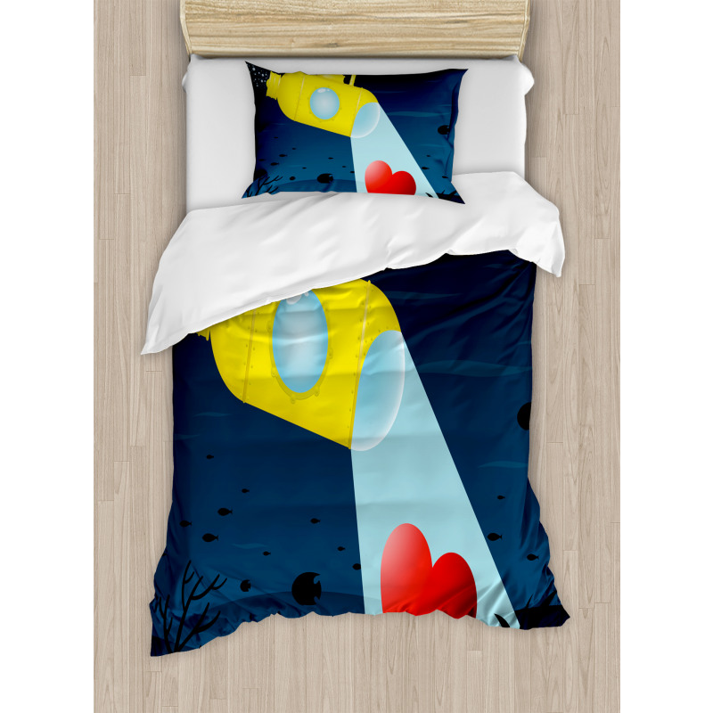 Ocean Heart Duvet Cover Set