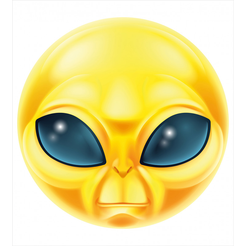 Alien Space Smiley Face Duvet Cover Set