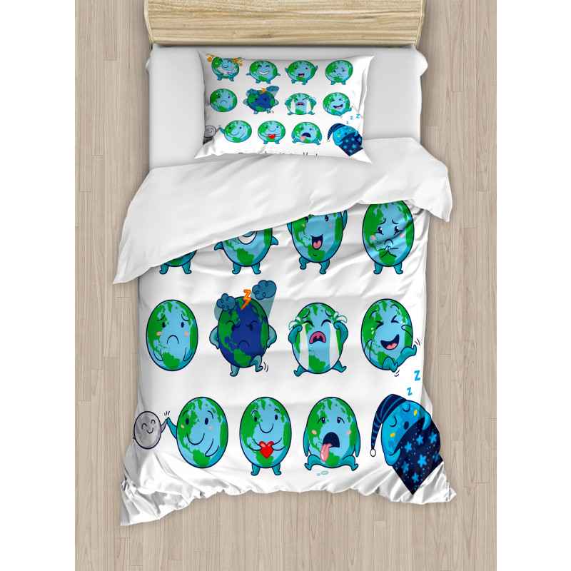 Expressions Face Moods Duvet Cover Set