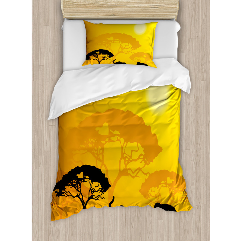 Abstract Wildlife Duvet Cover Set