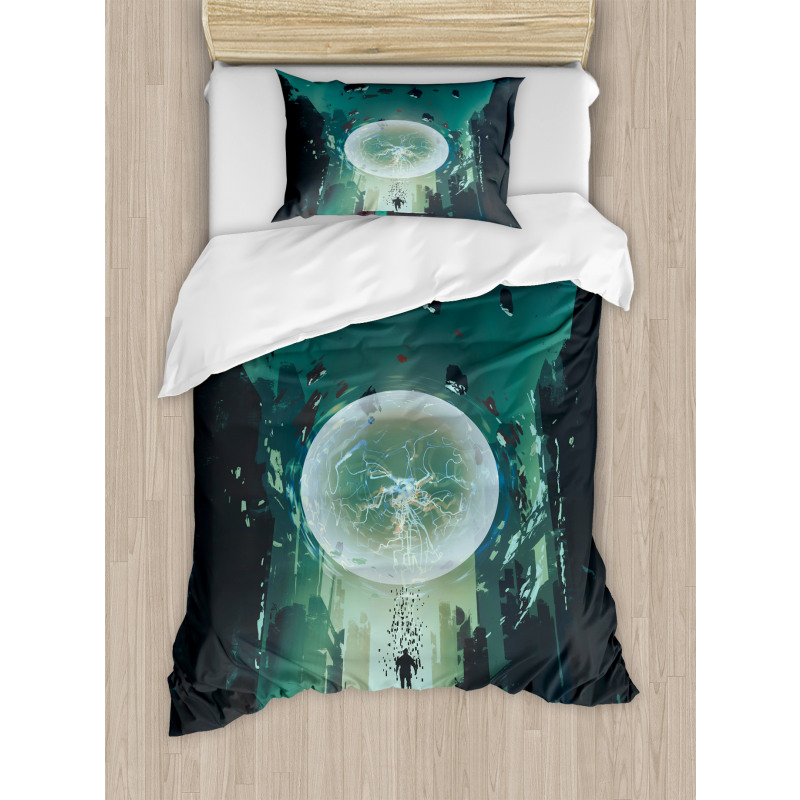 Dark Magic Fiction City Duvet Cover Set