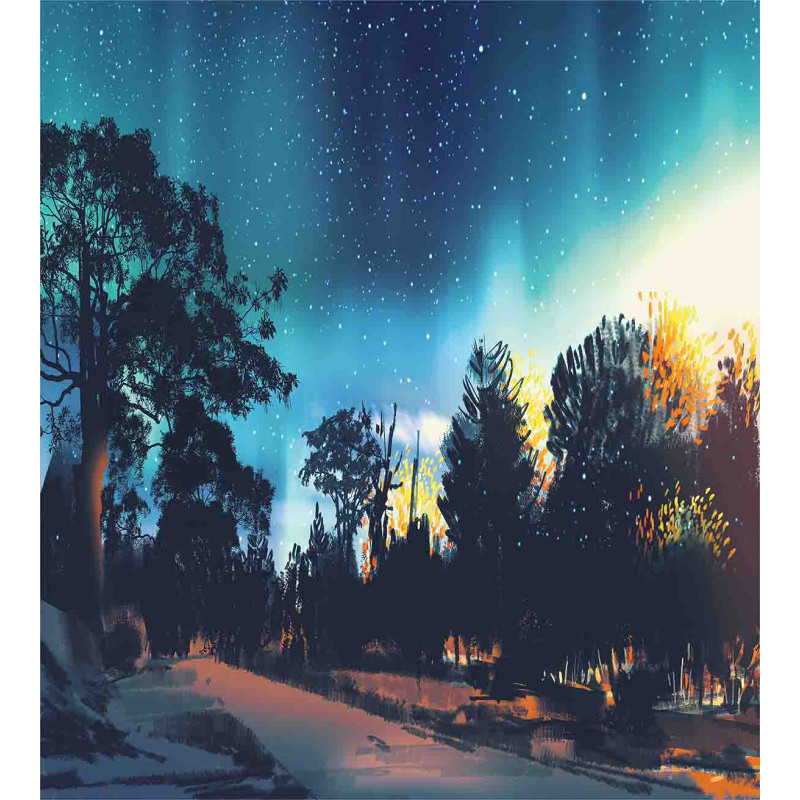 Aurora Borealis Night Duvet Cover Set