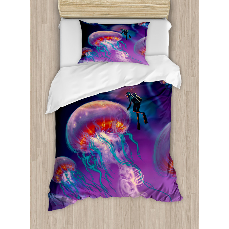 Jellyfish Duvet Cover Set