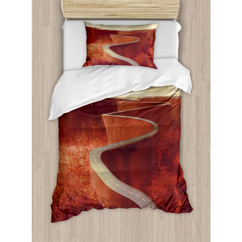 Windy Road Clouds Duvet Cover Set