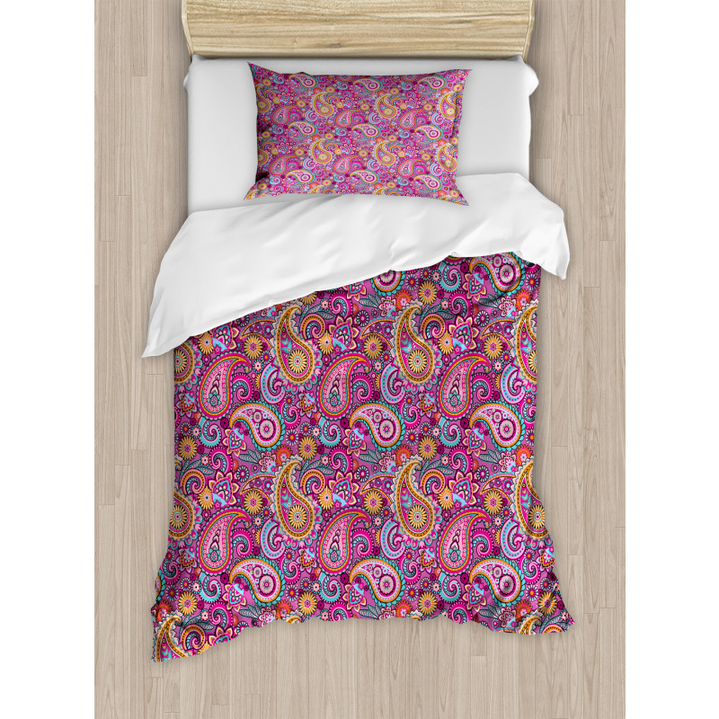 Flowers and Sun Duvet Cover Set