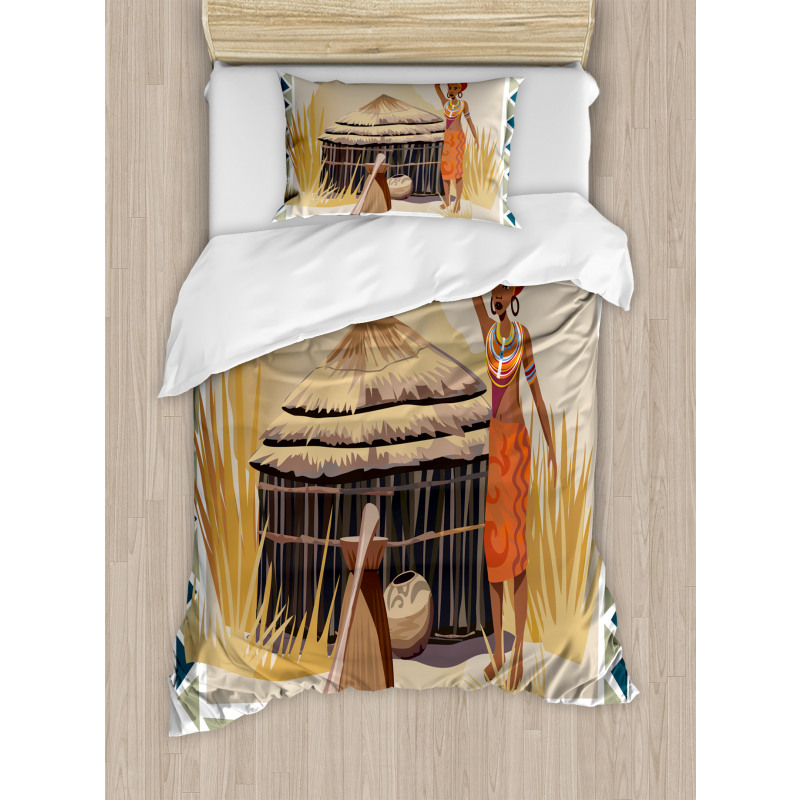 Native Lady Duvet Cover Set