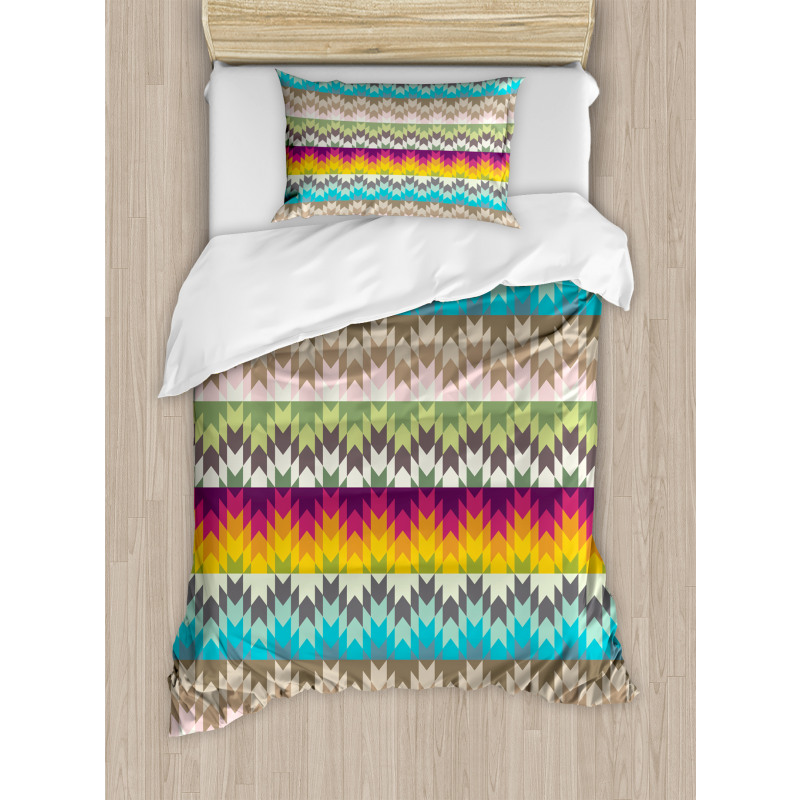 Contrast Colors Artwork Duvet Cover Set