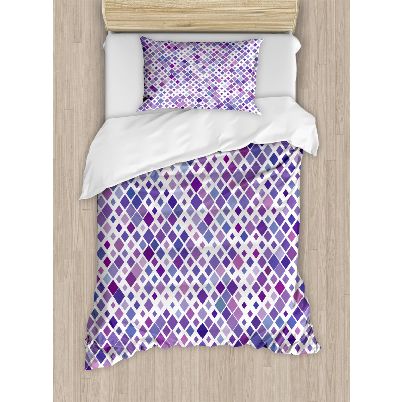 Purple Retro Duvet Cover Set