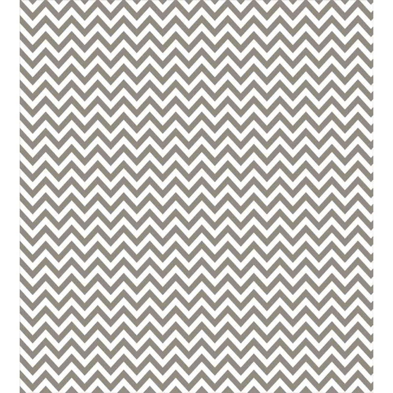 Grey and White Zig Zag Duvet Cover Set