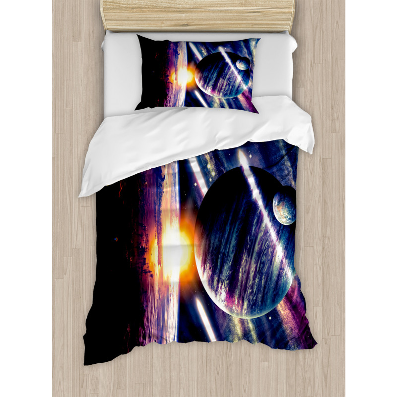 Planet Earth Stardust Duvet Cover Set