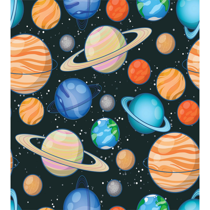 Galaxy Space Art Solar Duvet Cover Set