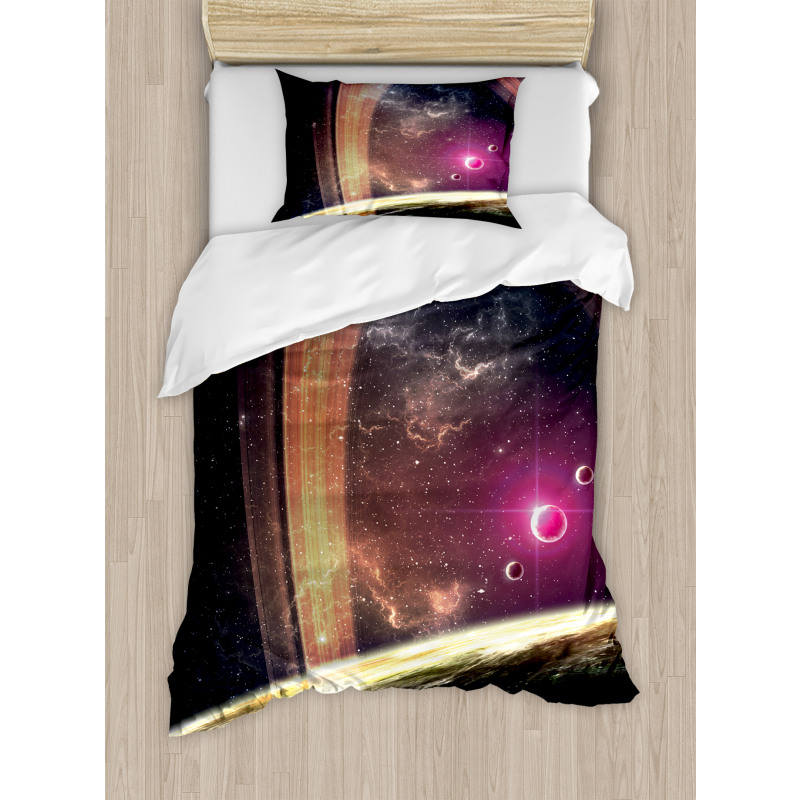 Nabula Dust with Stars Duvet Cover Set