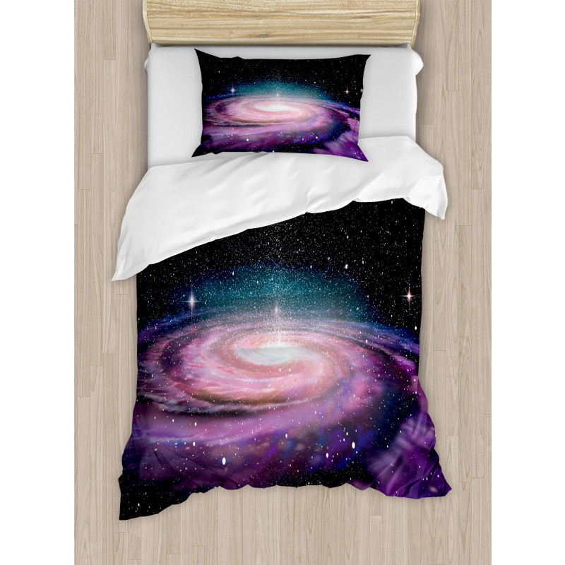 Galaxy in Outer Space Duvet Cover Set