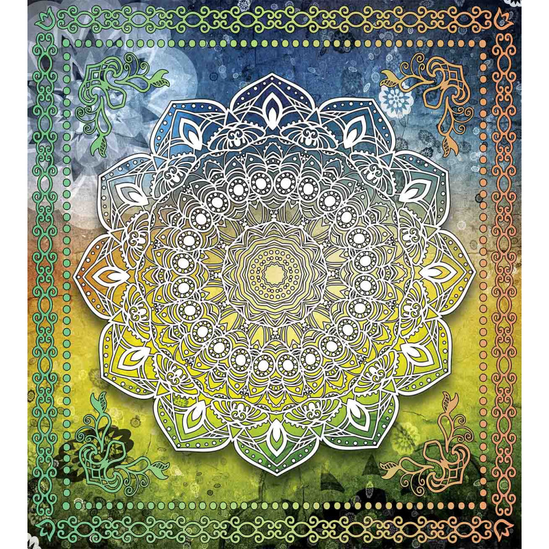 Mandala Boho Duvet Cover Set