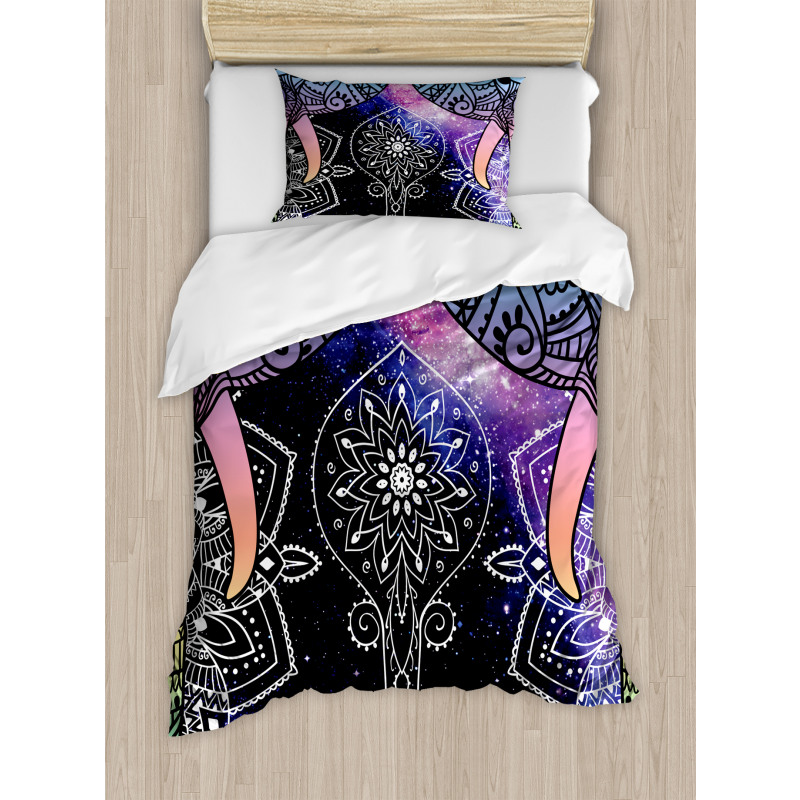 Space Galaxy with Milky Way Duvet Cover Set