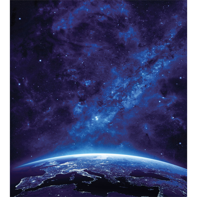 Vibrant Milky Way Stars Duvet Cover Set