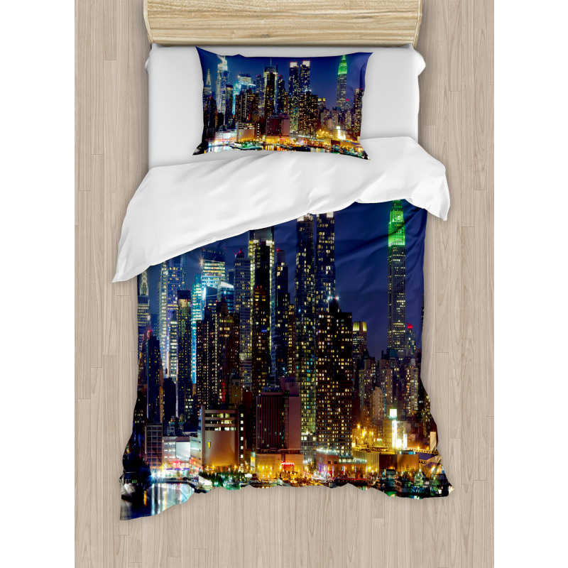 NYC Midtown Skyline Duvet Cover Set