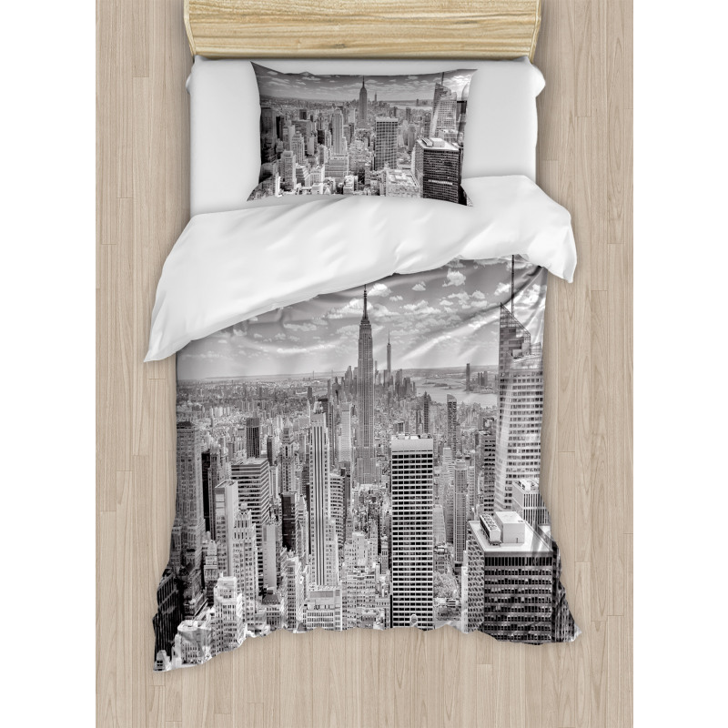 Manhattan Urban Scenery Duvet Cover Set