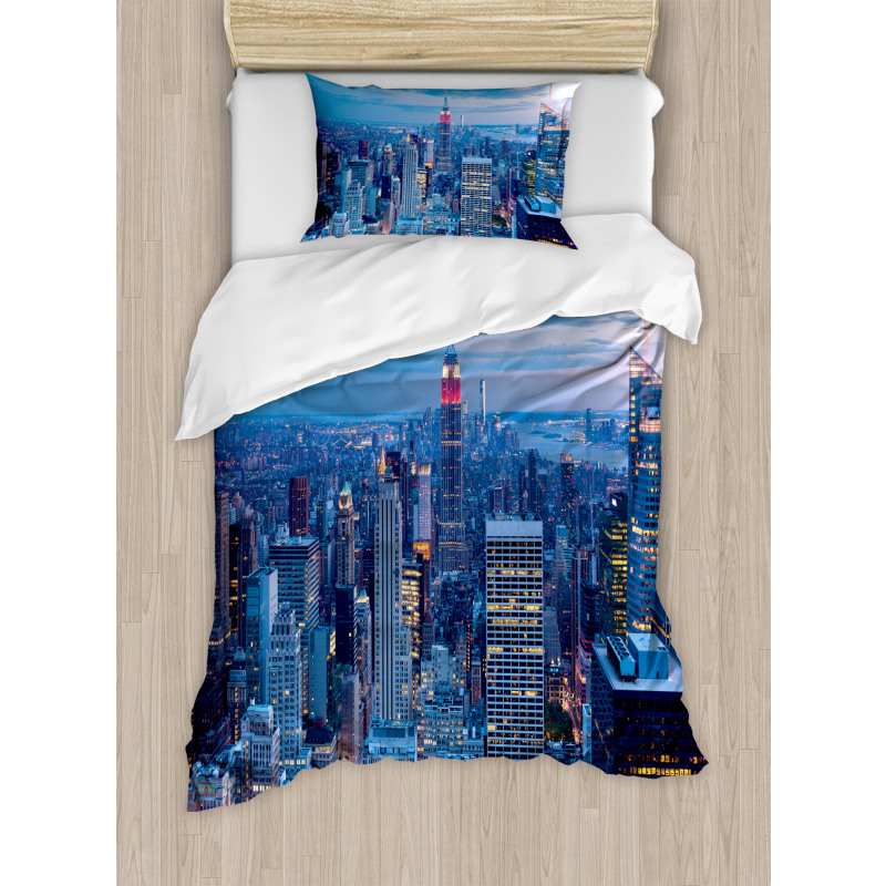 Sunset in NYC Photo Duvet Cover Set