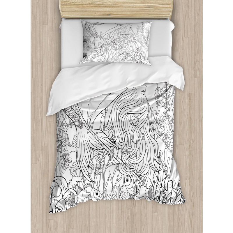 Surreal Little Mermaid Duvet Cover Set