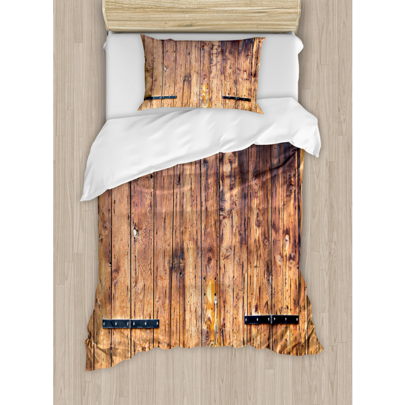 Timber Planks in Pale Tones Duvet Cover Set