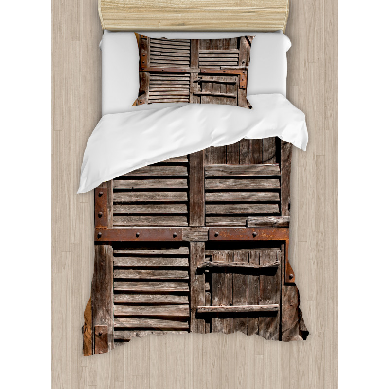 Wooden Italian Door Duvet Cover Set