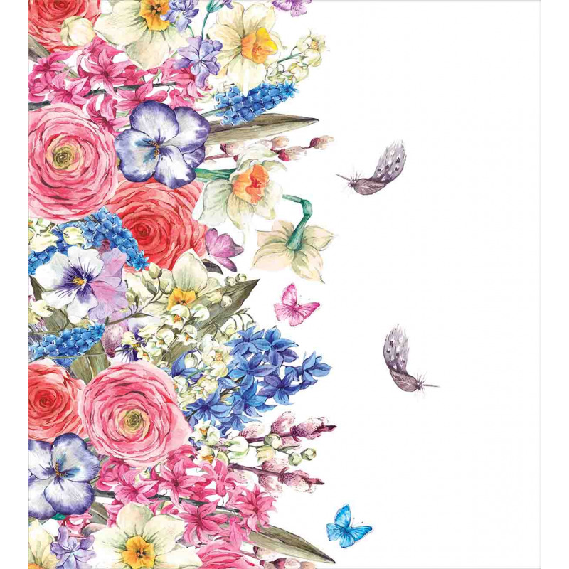Vivid Floral Nature Duvet Cover Set