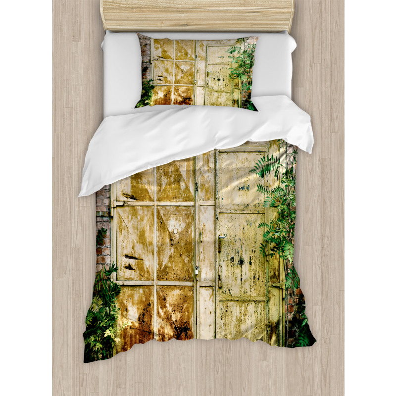 Rustic Brick House Duvet Cover Set