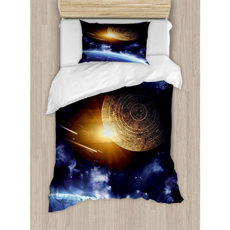 Mystical Earth Landscape Duvet Cover Set