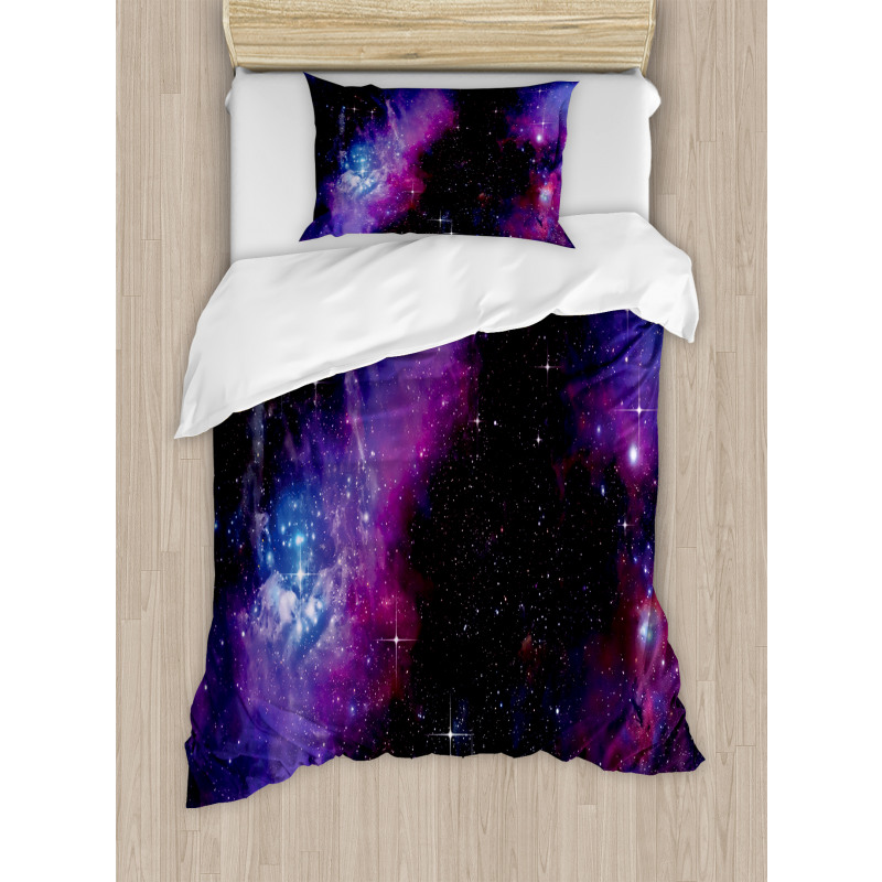 Nebula Dark Galaxy Stars Duvet Cover Set
