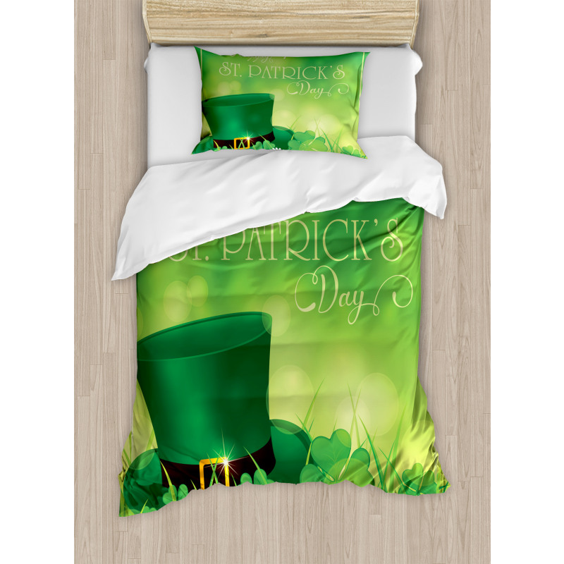 Lucky Shamrock Duvet Cover Set