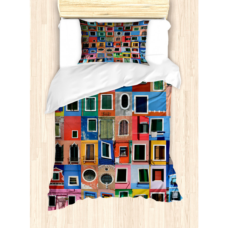 Mediterranean Village Duvet Cover Set