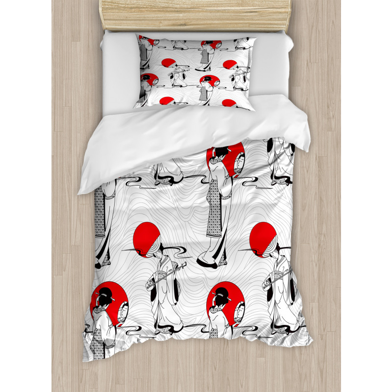 Modern Japanese Duvet Cover Set