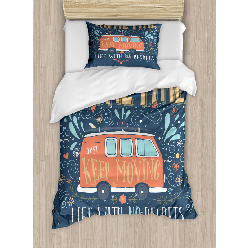 Hippie Words Duvet Cover Set